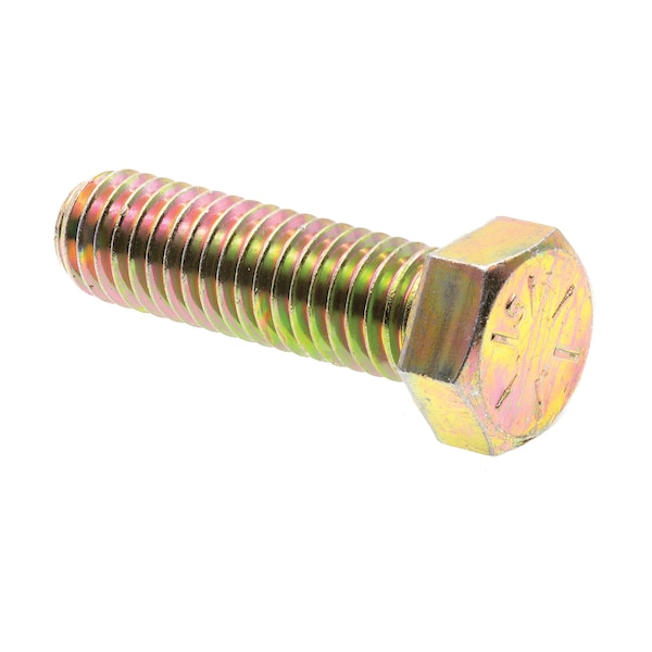 Prime-Line 7/16"-14 Hex Head Cap Screw, Zinc Yellow Steel, 1-1/2 in L, 10 PK 9105523 - main